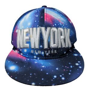 Tian Tian Men's Snapback Hat Multicolor Embroidered New York Logo Cotton Blend